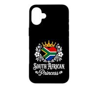 Carcasa para iPhone 16 Plus South African Princess South Africa Flag South African Girl