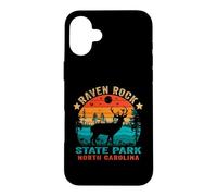 Carcasa para iPhone 16 Plus Souvenir Retro al Atardecer en el Parque Estatal Raven Rock de Carolina del Norte