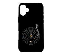 Carcasa para iPhone 16 Plus Space DJ Galaxy Universe - EDM Tocadiscos de música del Sistema Solar