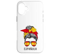 Carcasa para iPhone 16 Plus Spanish Española Girl Spanish Heritage Spain Flag