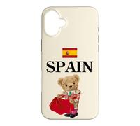 Carcasa para iPhone 16 Plus Spanish Teddy Bear Bull Fighter, Spain Illustration Graphic