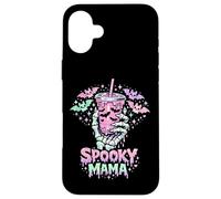 Carcasa para iPhone 16 Plus Spooky Mama Pastel Goth Skeleton Hand Café Mama para Halloween