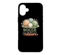 Carcasa para iPhone 16 Plus Squadra Italiana di giocatori di Bocce Bocce is my Therapy