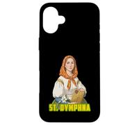 Carcasa para iPhone 16 Plus ST DYMPHNA Patrona de la Salud Mental Inspiradora