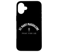 Carcasa para iPhone 16 Plus St. Mary Magdalene Catholic Patron Christian Saint