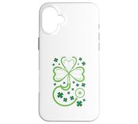 Carcasa para iPhone 16 Plus St Patrick's Day Nurse Doctor Stethoscope Shamrock RN MD