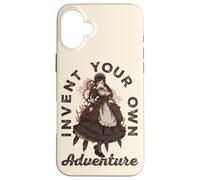 Carcasa para iPhone 16 Plus Steampunk Inventa tu Propia Aventura Steampunk Anime Girl