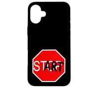 Carcasa para iPhone 16 Plus Stop Start Graffiti Design Statement Motivation Gym