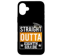 Carcasa para iPhone 16 Plus Straight Outta 8th Grade Graduation
