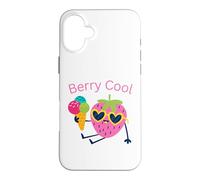 Carcasa para iPhone 16 Plus Strawberry Berry Cool Summer Icecream