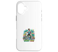 Carcasa para iPhone 16 Plus Street King BMX Rider Urban Champion Gráfico