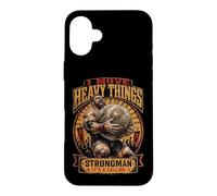 Carcasa para iPhone 16 Plus Strongman It's A Calling I Move Heavy Things Stones Lifting