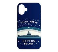 Carcasa para iPhone 16 Plus Submariner Cita Estrellas sobre Profundidades Debajo Submarino U-Boat