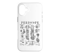 Carcasa para iPhone 16 Plus Submarino náutico Periscopio Subbarco Naval Vintage Patente