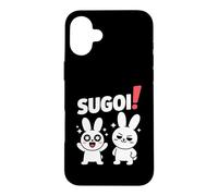 Carcasa para iPhone 16 Plus Sugoi! Funny Chibi Anime Bunny Kawaii Manga Comedia