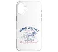 Carcasa para iPhone 16 Plus Summer Vibes Only Surf Sun Cove Beach Vacaciones