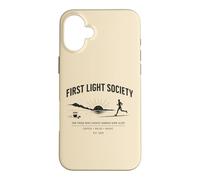 Carcasa para iPhone 16 Plus Sunrise Running Coffee Miles Music Corredor de la mañana