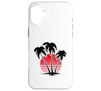 Carcasa para iPhone 16 Plus Sunset Beach Palm Trees for Summer Vacation or Holidays