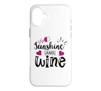 Carcasa para iPhone 16 Plus Sunshine & Wine Book Club Merch,Read Between The Wines Women