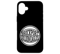 Carcasa para iPhone 16 Plus SUNY Brockport Golden Eagles Retro Basketball Classic