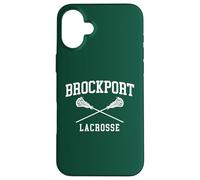 Carcasa para iPhone 16 Plus SUNY Brockport Golden Eagles Retro Lacrosse