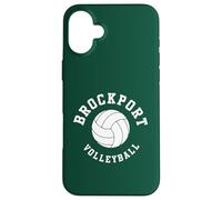 Carcasa para iPhone 16 Plus SUNY Brockport Golden Eagles Retro Volleyball