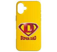 Carcasa para iPhone 16 Plus Super Dad Shield tee Shirt, Happy Father's Day, Best Father
