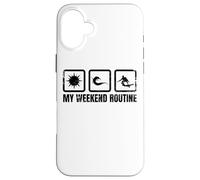 Carcasa para iPhone 16 Plus Surfista Fin de Semana Amante del Surf