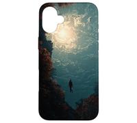 Carcasa para iPhone 16 Plus Surrealista Ascension - Figura Flotante Cielo Luminoso diseño artístico
