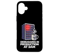 Carcasa para iPhone 16 Plus Sysadmin Devops Debugging In Production At 3AM