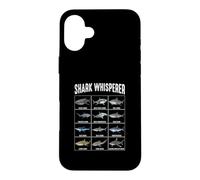 Carcasa para iPhone 16 Plus Tabla de identificación de Especies de Tiburones susurradores de Tiburones