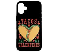Carcasa para iPhone 16 Plus Tacos Are My Valentine Funny Valentine’s Day Foodie