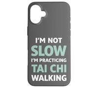 Carcasa para iPhone 16 Plus Tai Chi Caminando No Soy Lento Humor
