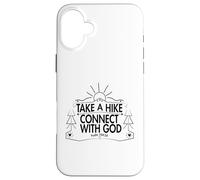 Carcasa para iPhone 16 Plus Take a Hike and Connect with God Spiritual Nature Print