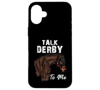 Carcasa para iPhone 16 Plus Talk Derby To Me Derby Day Carreras de Caballos