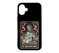 Carcasa para iPhone 16 Plus Tarjeta de Tarot para Amantes de Las Mascotas con diseño de Esqueleto de My Kids Have