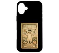 Carcasa para iPhone 16 Plus Tarjeta Divertida del Tarot de Pascua Bunny Rabbit Bruh 67 Six Seven Meme