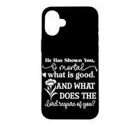 Carcasa para iPhone 16 Plus Te Ha Mostrado, Oh Mortal, Lo Que Es Bueno