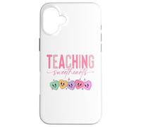 Carcasa para iPhone 16 Plus Teaching Sweethearts Valentine Teacher Teaching Sweet Hearts