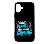 Carcasa para iPhone 16 Plus Tengo Planes Que involucran Videojuegos de Humor para Jugadores
