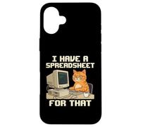 Carcasa para iPhone 16 Plus Tengo una Hoja de cálculo para Ese Propietario de Gato Contable
