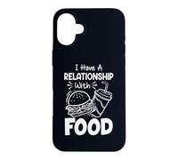 Carcasa para iPhone 16 Plus Tengo una relación con la Comida Humor Divertido Amantes de la Comida rápida