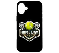Carcasa para iPhone 16 Plus Tenis Game Day Fan Lover Lindo Jugador Entrenador Espectador Cita