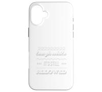 Carcasa para iPhone 16 Plus Texto de Humor Divertido Gente Divertida se ríe Mientras Sigue Siendo Legal