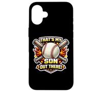 Carcasa para iPhone 16 Plus That's My Son out There Orgulloso Baseball Dad Padre Mamá Mamá