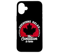 Carcasa para iPhone 16 Plus The Canadian Is Here Canada Flag Vintage Symbol Home Pride