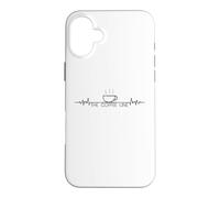 Carcasa para iPhone 16 Plus The Coffee Line Funny Cafeine Addict Life Line Sarcástico