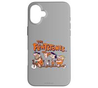 Carcasa para iPhone 16 Plus The Flintstones Fred Wilma Betty Barney on Bike