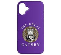 Carcasa para iPhone 16 Plus The Great Catsby, diseño Divertido de Gatos, Amante de los
