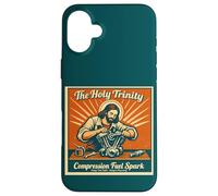 Carcasa para iPhone 16 Plus The Holy Trinity Compression Fuel Spark Keep Faith Running